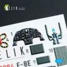 Kelik F-8E Crusader - interior 3D decals for Academy kit 1:72 (K72084)