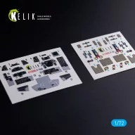   Kelik F-14A Tomcat - interior 3D decals for Hasegawa kit 1:72 (K72085)