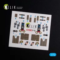   Kelik F-14A Tomcat - interior 3D decals for Hasegawa kit 1:72 (K72085)