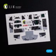   Kelik F-14A Tomcat - interior 3D decals for Hasegawa kit 1:72 (K72085)