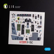   Kelik F-15C - interior 3D decals for FineMolds kit 1:72 (K72091)