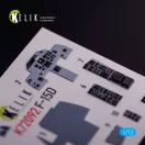 Kelik F-15D - interior 3D decals for FineMolds kit 1:72 (K72092)