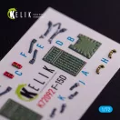 Kelik F-15D - interior 3D decals for FineMolds kit 1:72 (K72092)