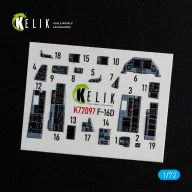 Kelik F-16D interior 3D decals for Revell kit 1:72 (K72097)