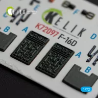 Kelik F-16D interior 3D decals for Revell kit 1:72 (K72097)