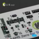 Kelik A6M5 Zero - interior 3D decals for Tamiya kit 1:72 (K72099)