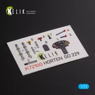   Kelik Horten Go 229 interior 3D decals for Revell kit 1:72 (K72100)