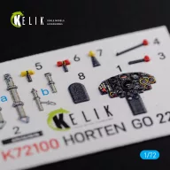   Kelik Horten Go 229 interior 3D decals for Revell kit 1:72 (K72100)