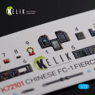   Kelik Chinese FC-1 Fierce Dragon interior 3D decals for Trumpeter kit 1:72 (K72101)