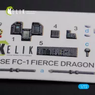   Kelik Chinese FC-1 Fierce Dragon interior 3D decals for Trumpeter kit 1:72 (K72101)