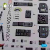   Kelik MH-47E interior 3D decals for Italeri kit 1:72 (K72102)