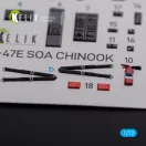 Kelik MH-47E interior 3D decals for Italeri kit 1:72 (K72102)