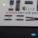 Kelik MH-47E interior 3D decals for Italeri kit 1:72 (K72102)