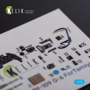 Kelik BF109 G-6 interior 3D decals for Tamiya kit 1:72 (K72105)