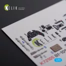 Kelik BF109 G-6 interior 3D decals for Tamiya kit 1:72 (K72105)