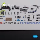Kelik BF109 G-6 interior 3D decals for Tamiya kit 1:72 (K72105)