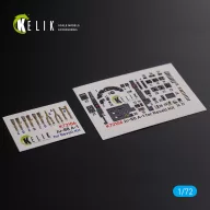   Kelik Ju-88 A-1 interior 3D decals for Revell kit 1:72 (K72106)