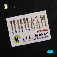   Kelik Ju-88 A-1 interior 3D decals for Revell kit 1:72 (K72106)
