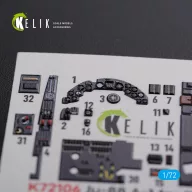   Kelik Ju-88 A-1 interior 3D decals for Revell kit 1:72 (K72106)