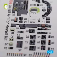   Kelik Ju-88 A-1 interior 3D decals for Revell kit 1:72 (K72106)