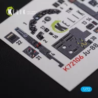   Kelik Ju-88 A-1 interior 3D decals for Revell kit 1:72 (K72106)