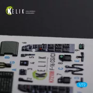   Kelik F-16 CG/CJ interior 3D decals for Academy kit 1:72 (K72108)