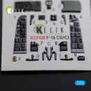 Kelik F-16 CG/CJ interior 3D decals for Academy kit 1:72 (K72108)