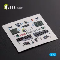   Kelik F-16 CJ (Block 50) interior 3D decals for Tamiya kit 1:72 (K72110)