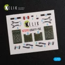 Kelik F-15E interior 3D decals for Academy kit 1:72 (K72111)