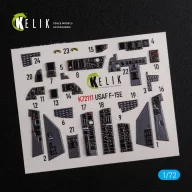 Kelik F-15E interior 3D decals for Academy kit 1:72 (K72111)