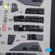 Kelik F-15E interior 3D decals for Academy kit 1:72 (K72111)