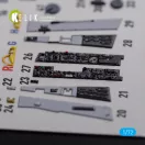 Kelik F-106A Delta Dart interior 3D decals for Meng kit 1:72 (K72112)