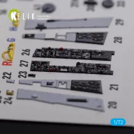   Kelik F-106A Delta Dart interior 3D decals for Meng kit 1:72 (K72112)