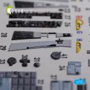 Kelik F-106A Delta Dart interior 3D decals for Meng kit 1:72 (K72112)