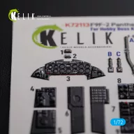   Kelik F9F-2 Panther interior 3D decals for HobbyBoss kit 1:72 (K72113)