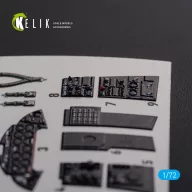   Kelik F9F-2 Panther interior 3D decals for HobbyBoss kit 1:72 (K72113)