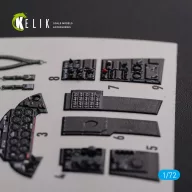   Kelik F9F-2 Panther interior 3D decals for HobbyBoss kit 1:72 (K72113)