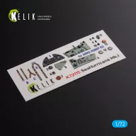   Kelik Sea Hurricane Mk I interior 3D decals for Arma Hobby kit 1:72 (K72115)