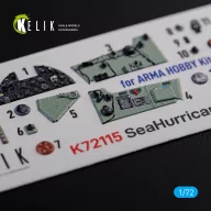   Kelik Sea Hurricane Mk I interior 3D decals for Arma Hobby kit 1:72 (K72115)