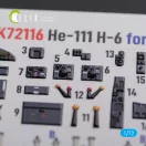 Kelik He-111 H6 interior 3D decals for Airfix kit 1:72 (K72116)