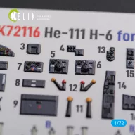   Kelik He-111 H6 interior 3D decals for Airfix kit 1:72 (K72116)