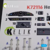   Kelik He-111 H6 interior 3D decals for Airfix kit 1:72 (K72116)