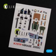   Kelik Mirage 2000C interior 3D decals forModelSvit kit 1:72 (K72119)