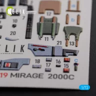   Kelik Mirage 2000C interior 3D decals forModelSvit kit 1:72 (K72119)