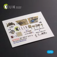  Kelik BF109-F2/F4 reconnaissance interior 3D decals for Fine Molds kit 1:72 (K72122)
