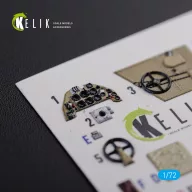   Kelik BF109-F2/F4 reconnaissance interior 3D decals for Fine Molds kit 1:72 (K72122)