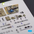 Kelik BF109-F2/F4 reconnaissance interior 3D decals for Fine Molds kit 1:72 (K72122)