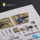 Kelik BF109-F2/F4 reconnaissance interior 3D decals for Fine Molds kit 1:72 (K72122)