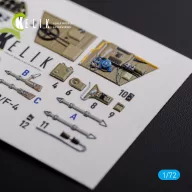   Kelik BF109-F2/F4 reconnaissance interior 3D decals for Fine Molds kit 1:72 (K72122)