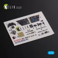   Kelik BF109-F2/F4 interior 3D decals for Fine Molds kit 1:72 (K72123)